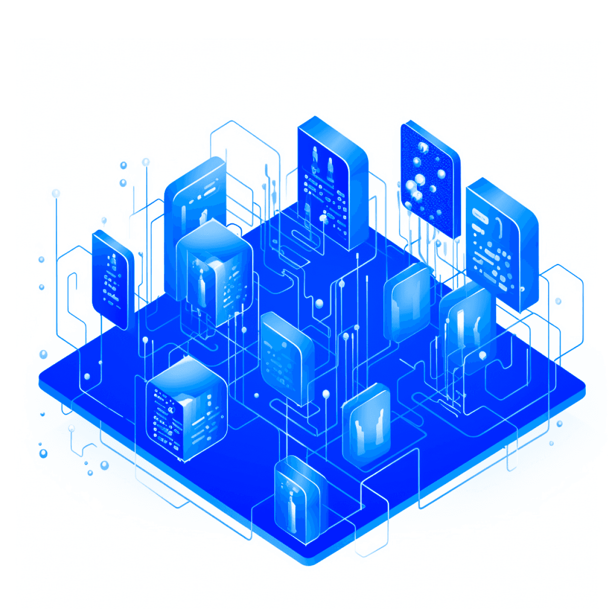 All data in one place illustration
