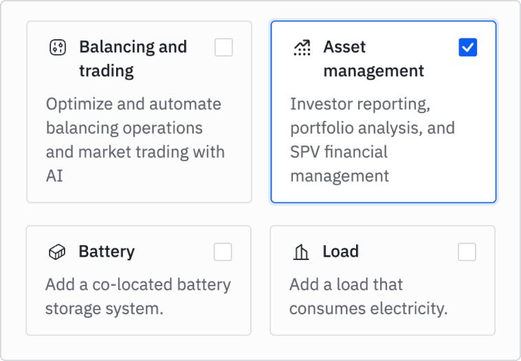 A la carte workflow modules that users can toggle on or off